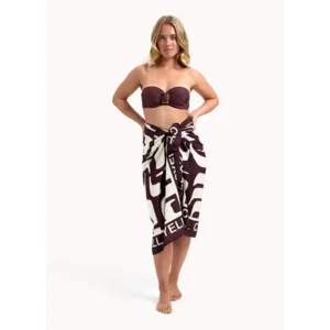 Cyell Wavy Brown strapless, voorgevormde bikini in bruin