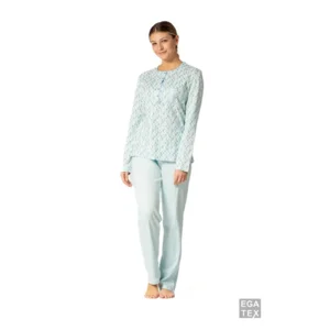 Egatex Dames pyjama: Interlock, Ecru ( EGA.383 )