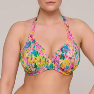 Prima Donna Swim Ubud voorgevormde plunge-bikini in multicolor