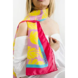 Yellow Feather Scarf