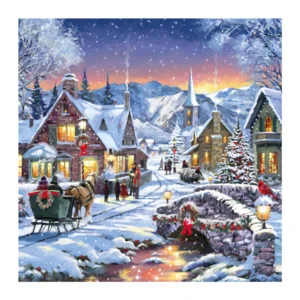 Kaart - Kerst - Tracks - Kerstdorp - XPS084A