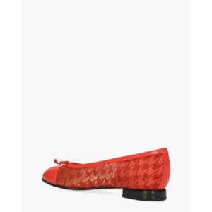 Brunate 11868 Rood Damesballerina's