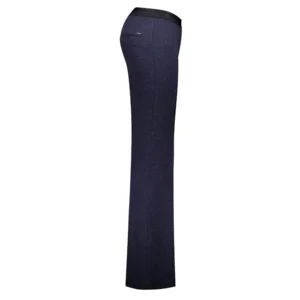 Gardeur Dames broek: Zaria, Blauw gespikkels ( Wollen look en feeling ) ( GAR.22 )