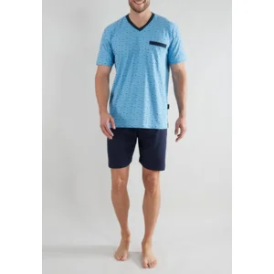 Gotzburg Pyjama Heren: V hals, korte broek ( CEC.31 )