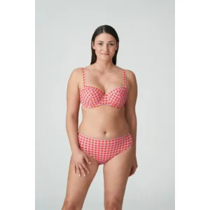Prima Donna Swim Marival voorgevormde bikini in ruitjesprint