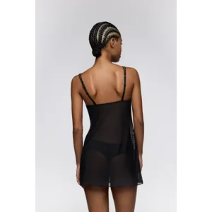Sarda Bremer slipdress in zwart