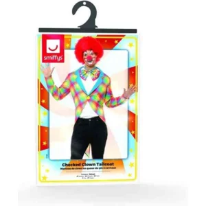 Kostuum - Slipjas - Clown - Geruit - Neon kleuren - L