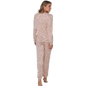 Pastunette Pyjama Dames: Rebelle, Beige, super zacht en warm ( PAS.111 )