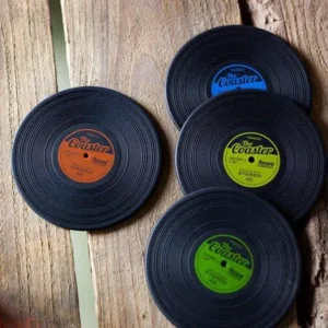 Balvi Glasonderzetters LP set van 4 silicone