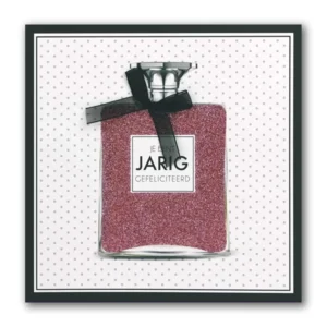 Kaart - Jarig - Glitter & Glamour - SQE.3011