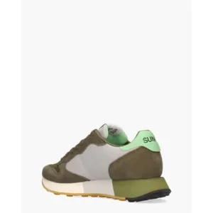 Sun68 Jaki 2.0 Bicolor Legergroen Herensneakers