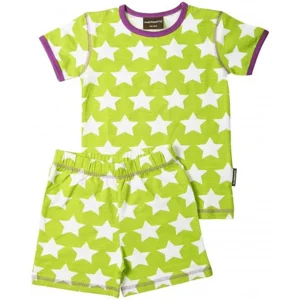 stoere pyjama set Sterren Lime