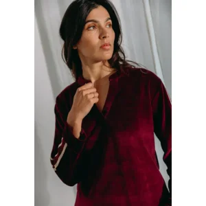 Alice et Maman Kate homewear in bordeaux