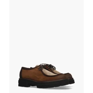 Mat:20 3225 Bruin/Beige Dames Veterschoenen