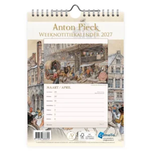 Kalender - Stadhuis Amsterdam - Anton Pieck - 2027 - 16,5x23cm