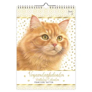 Verjaardagskalender - Franciens katten - Jeroen - 21x30cm