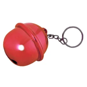 Sleutelhanger - Bel groot - Rood - 4,5cm