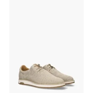 Rehab Nolan Knit Beige Heren Veterschoenen