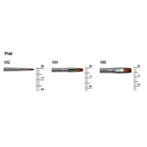 Schminkpenseel - M4 - Plat - Marterhaar