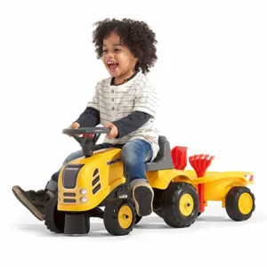 Falk - Komatsu - Looptractor met aanhangwagen
