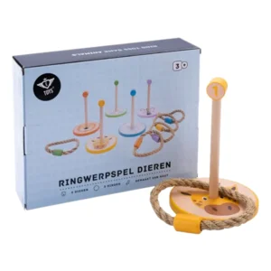 Spel - Ringwerpspel - Dieren - Hout - 10dlg.