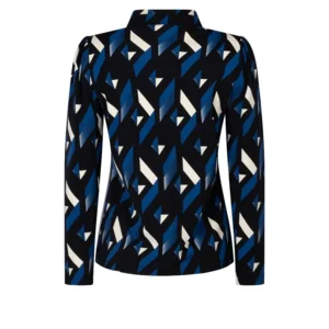 Bloesje Print Evi  Zoso Blauw/zwart XL