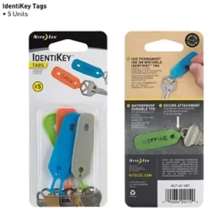 Nite Ize IdentiKey Tags 4 Stuks Sleutel labels IKCT-A1-5R7