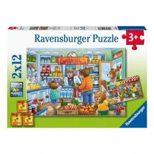 Puzzel - Kom we gaan winkelen - 2x12st.