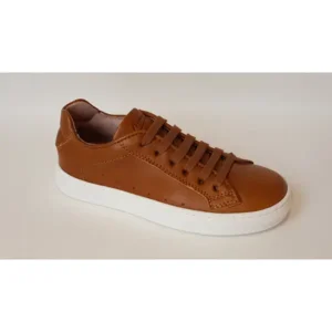 Maxime Tanghe Lage schoenen jongens Sneaker Cognac