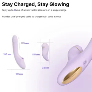 Svakom Duoglow Stotende Vibrator Met App 19 cm