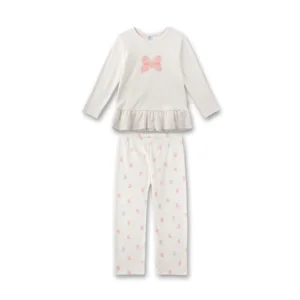 Sanetta Meisjes Pyjama: Vlinder motief, Lange mouw / lange broek ( SAN.105 )