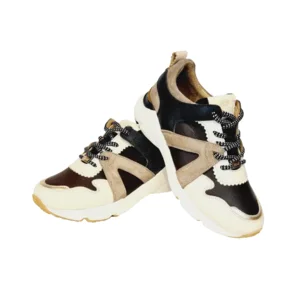 Fred De La Bretoniere Sneaker FR001004033W Zwart/Ecru