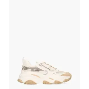 Steve Madden Possession-E Wit/Beige Damessneakers