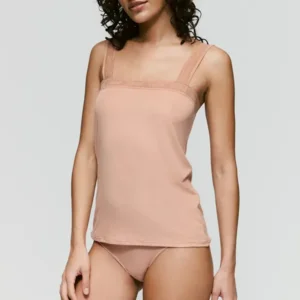 Sarda Carreras top in huidskleur