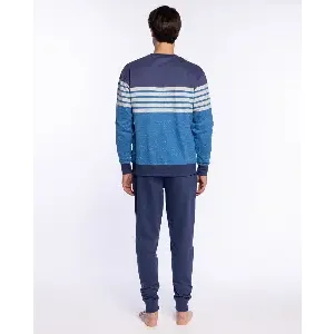 Punto blanco Pyjama Heren: Gemoltoneerd, Blauw ( PUN.77 )