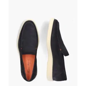Santoni 17824 Donkerblauw Herenloafers