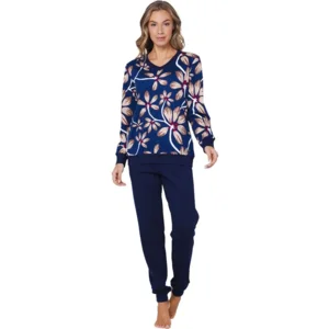 Pastunette dames pyjama: Blauw, interlock katoen ( PAS.144 )