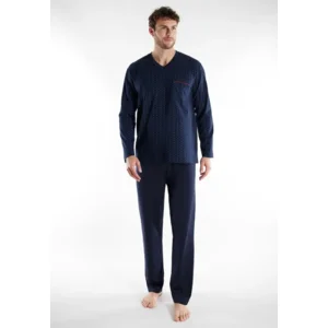 Gotzburg pyjama heren: Blauw, Rechte broek ( GOT.79 )
