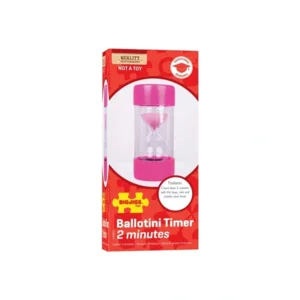 Timer - Zandloper - 2 minuten - Roze - 16,5x7,2cm