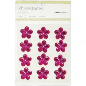 Rhinstones Bloemen roze