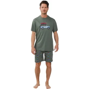 Pastunette Heren Pyjama: Jeep motief ( PAS.99 )