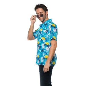 Shirt - Hawaii - Blauw - S/M