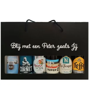 Bierpakket Alcoholvrij : Blij met een Peter zoals Jij - Geschenkdoos