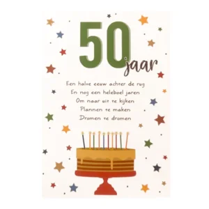 Kaart - Intense - 50 jaar - TE021-D
