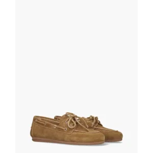 Posa Boat Loafer Desert Tan Bruin Dames Veterschoenen