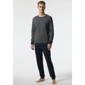 Schiesser – Fine Interlock– Pyjama – 178108 - Dark Blue