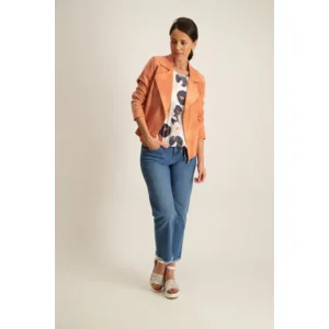 Signe Nature Vest: Suede, Peach kleur ( Signe.1055 )