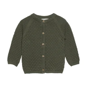 Minymo Jongens Cardigan Knit Deep Lichen Green