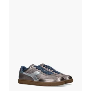 Diadora Sport Trainer Metalized Antraciet/Blauwe Damessneakers
