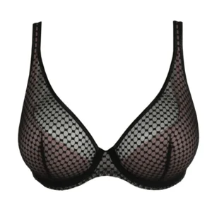 Prima Donna Twist Tulip BH: Glass Beach, Zwart, Plunghe Bra Half padded, Europese Maten ( PDO.153 )